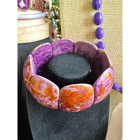 Shades of Green and Purple Jewelry Lots. Pre-Owned and Vintage. - Picture 15 of 16